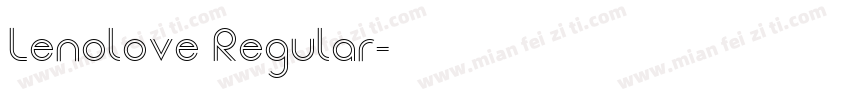 Lenolove Regular字体转换